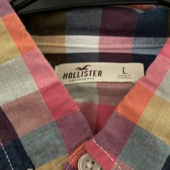 Hollister Plaid Men’s Shirt Large - Picture 2 of 4